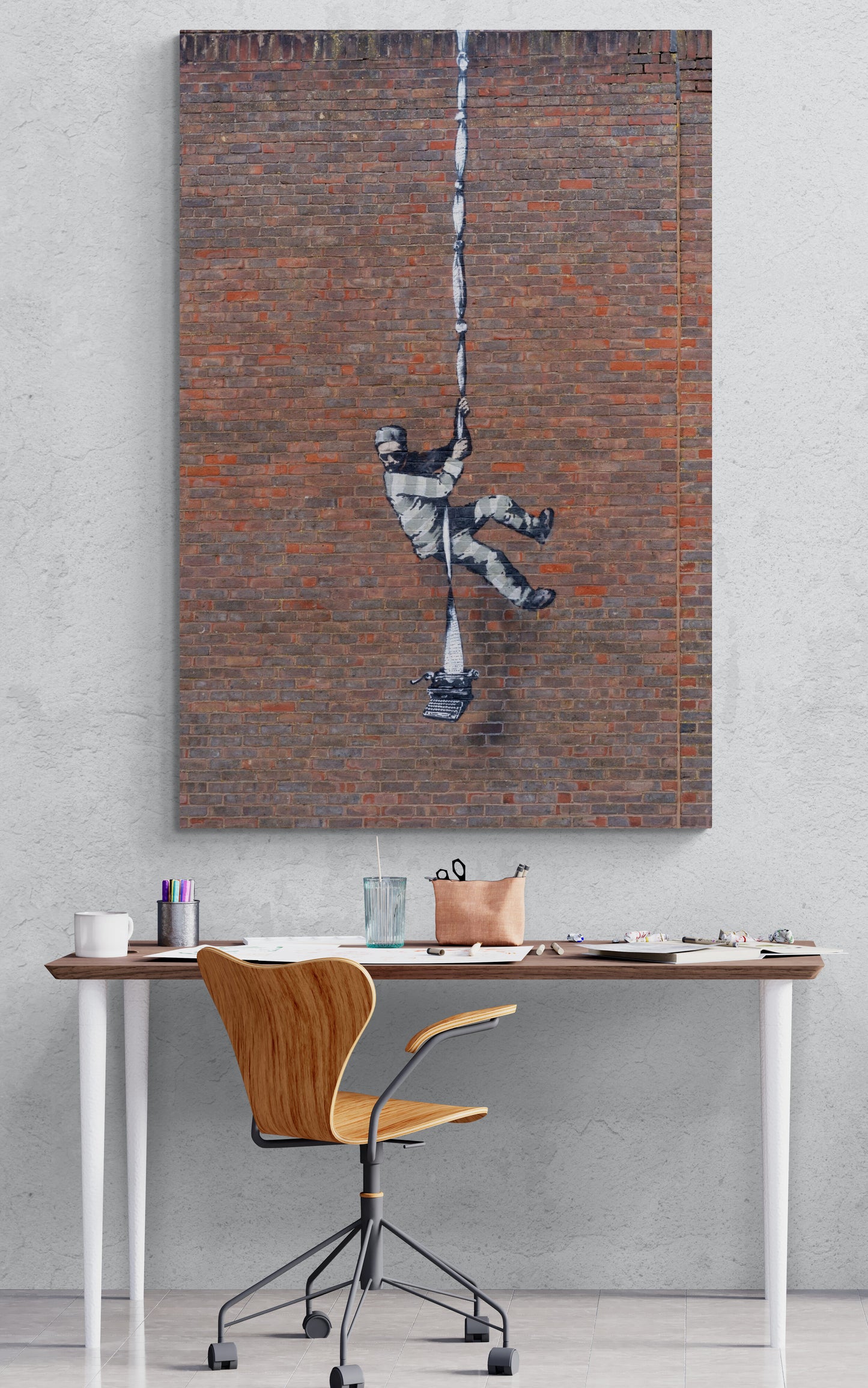 Banksy Prison Escape Mural Art Canvas