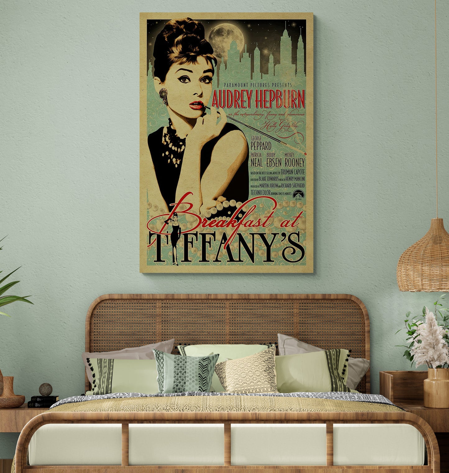 Audrey Hepburn Breakfast at Tiffany's Canvas Art