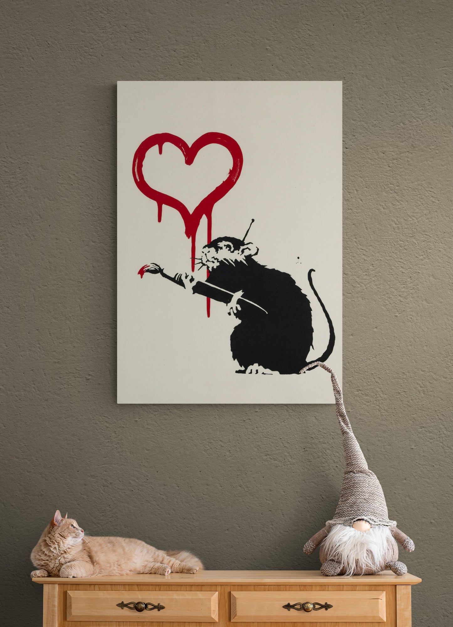 Banksy Love Rat Street Art