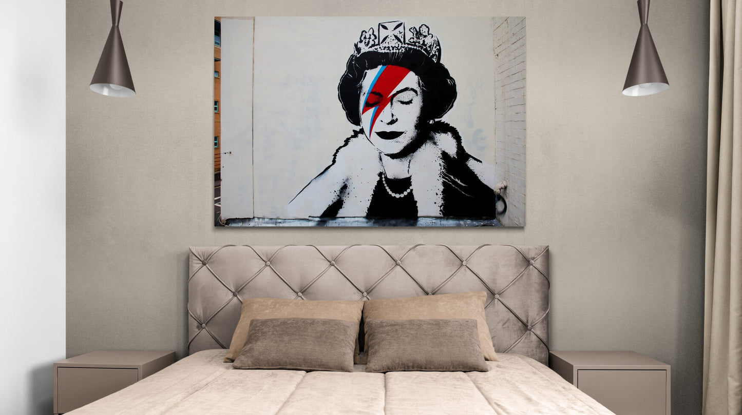 Banksy Queen Ziggy Stardust Art Canvas