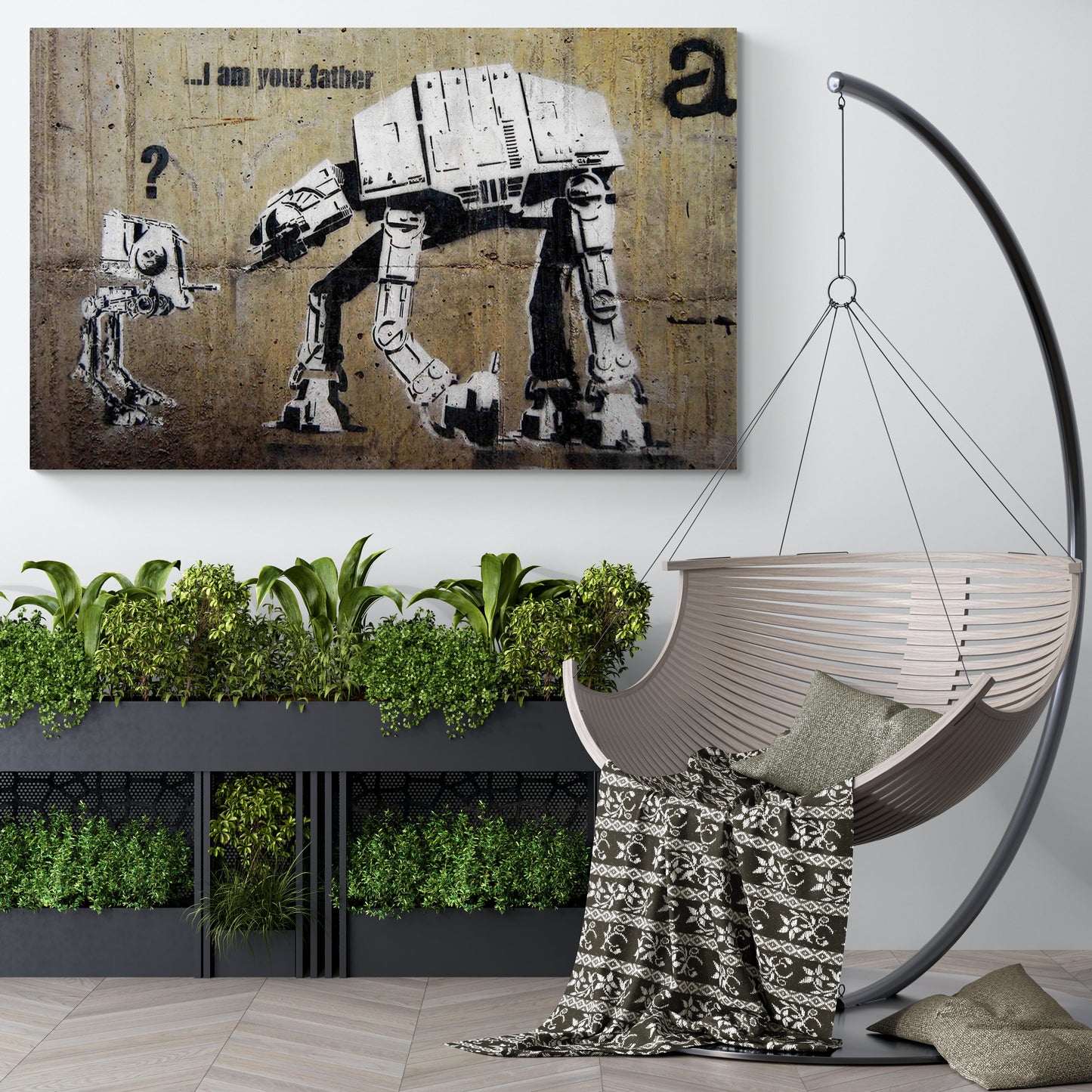Banksy I am Your Father Art Canvas