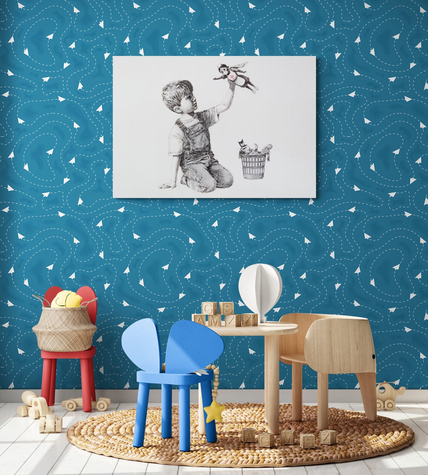Banksy NHS Superhero Nurse Art Canvas