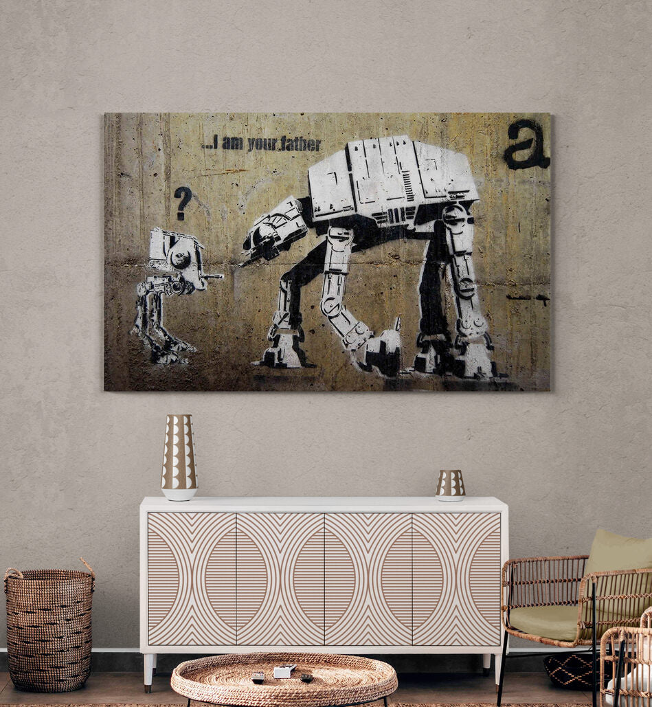 Banksy I am Your Father Art Canvas
