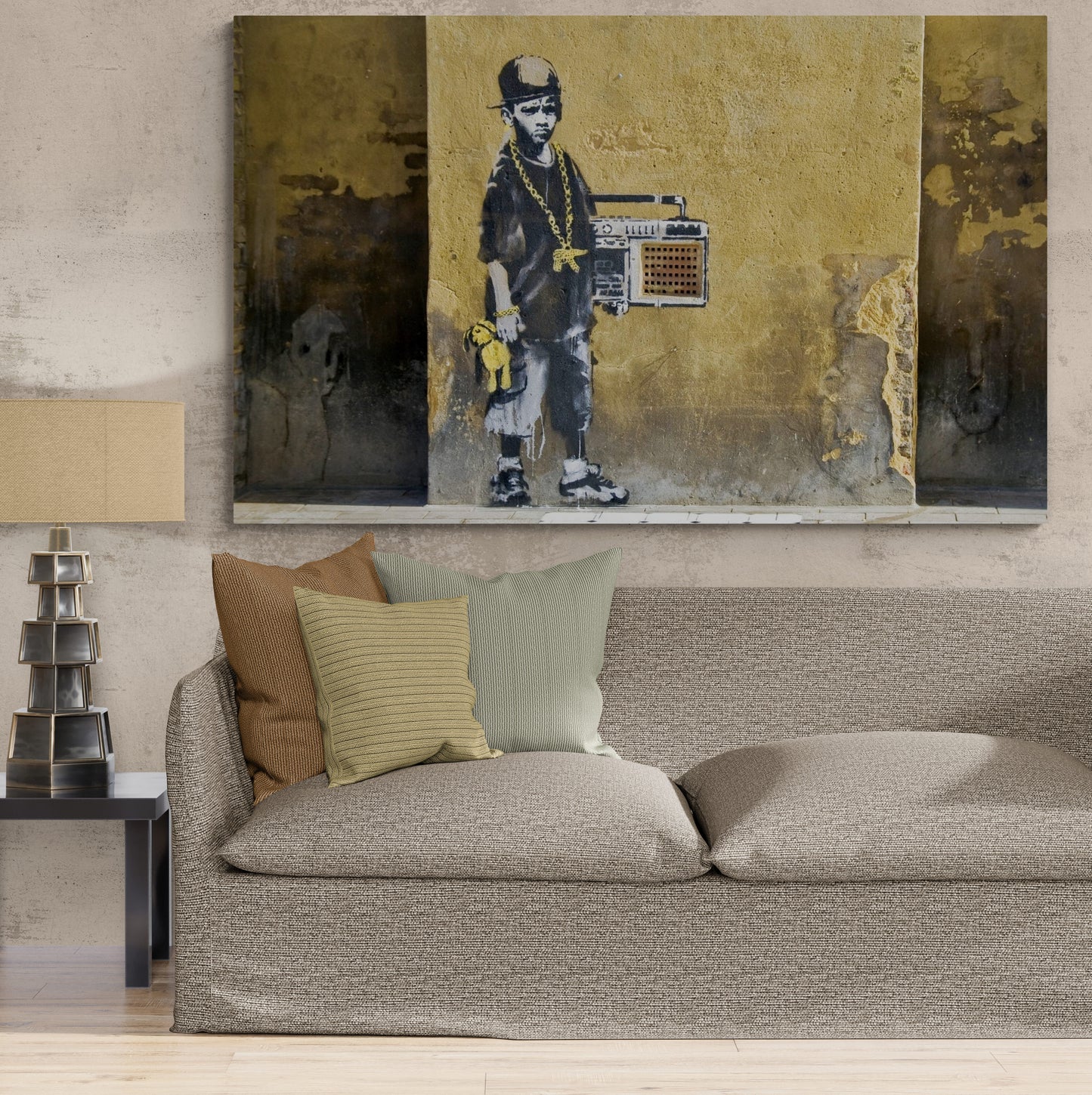 Banksy Hip Hop Boy Art Canvas