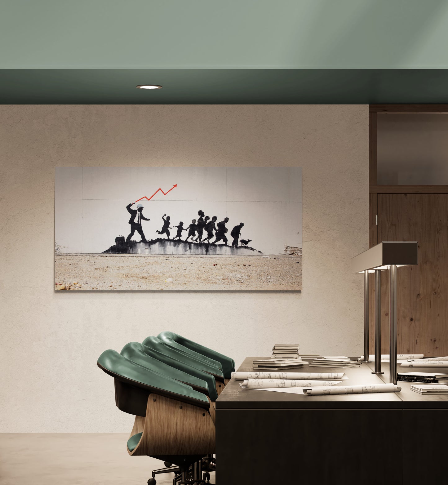 Banksy Capitalism Stockmarket Art Canvas