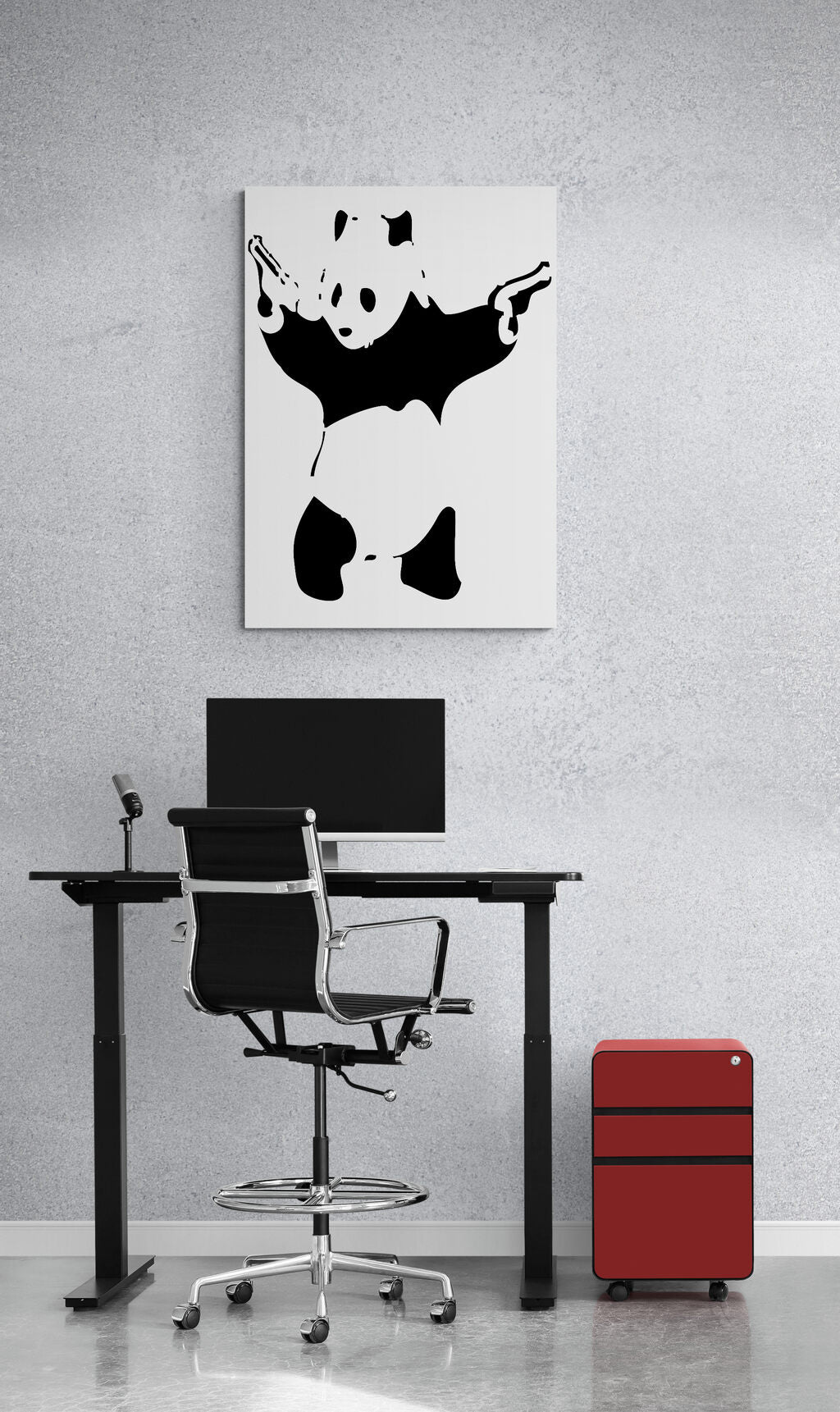 Banksy Panda with Guns Street Art