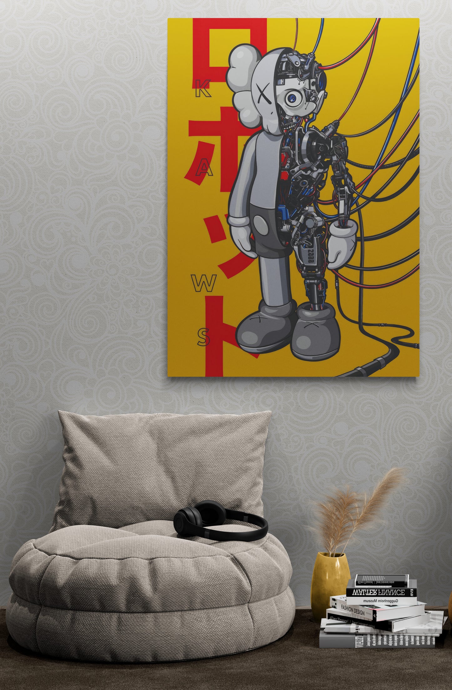 Kaws Hypebeast Robotics Wall Art Canvas