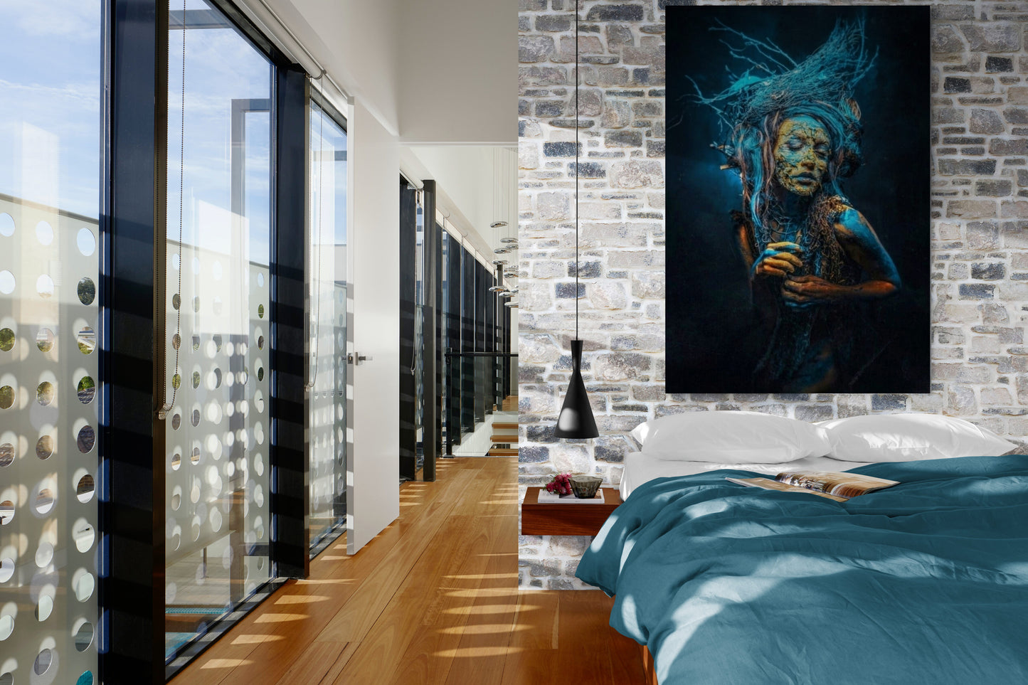 Girl in Forest Canvas Art