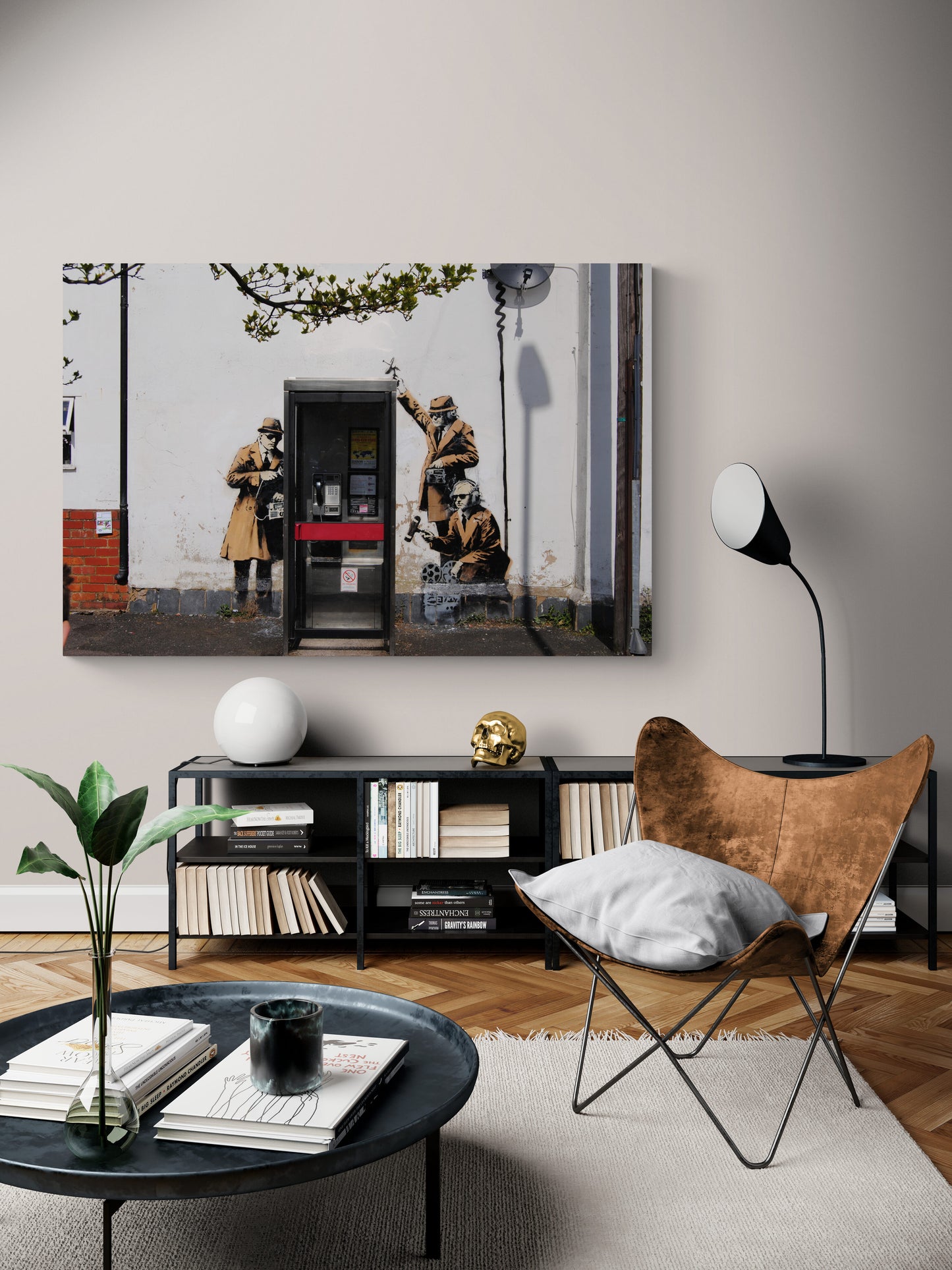 Banksy Cheltenham Telephone Box Wall Art