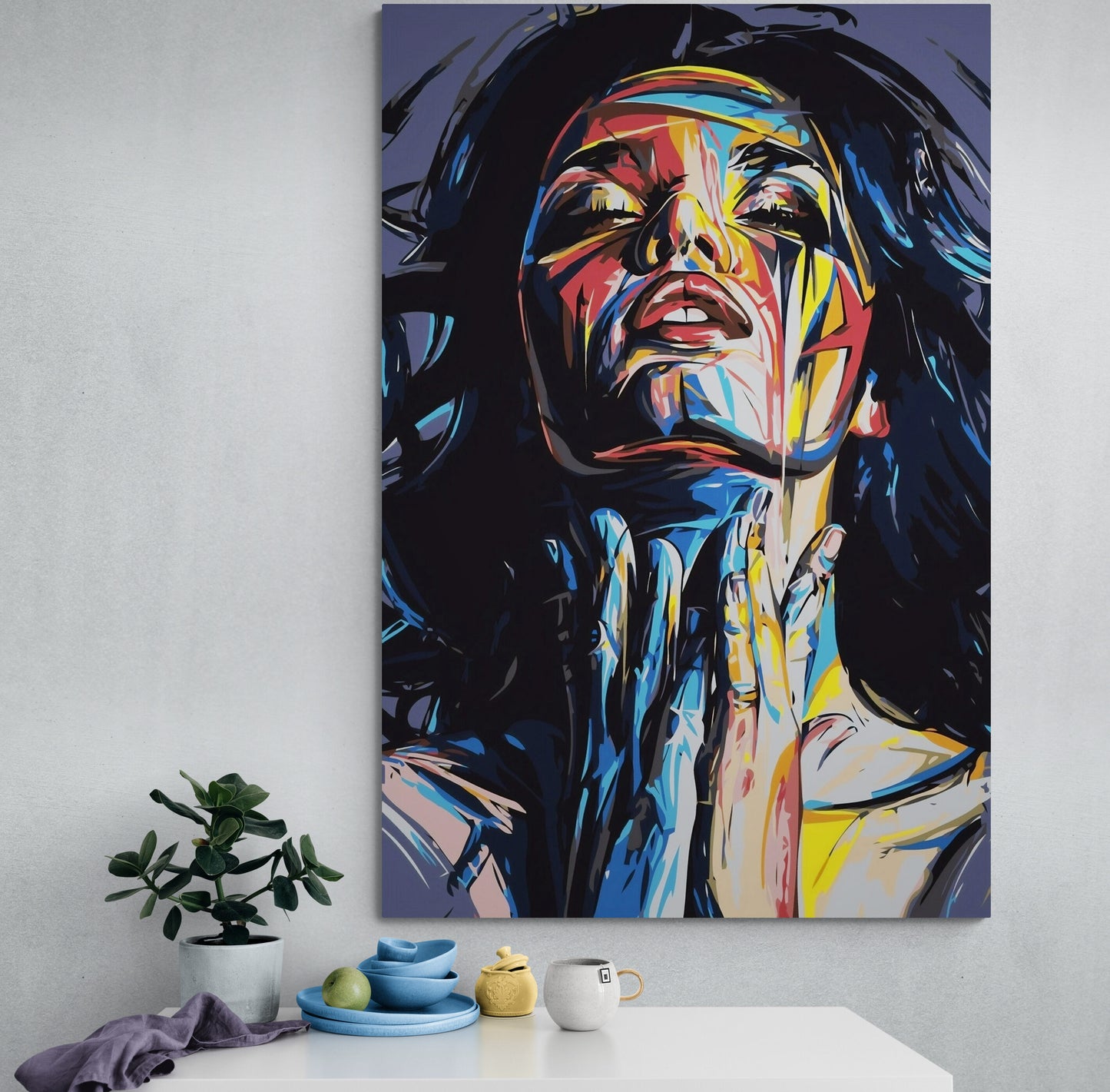 Colorful Lady Wall Art