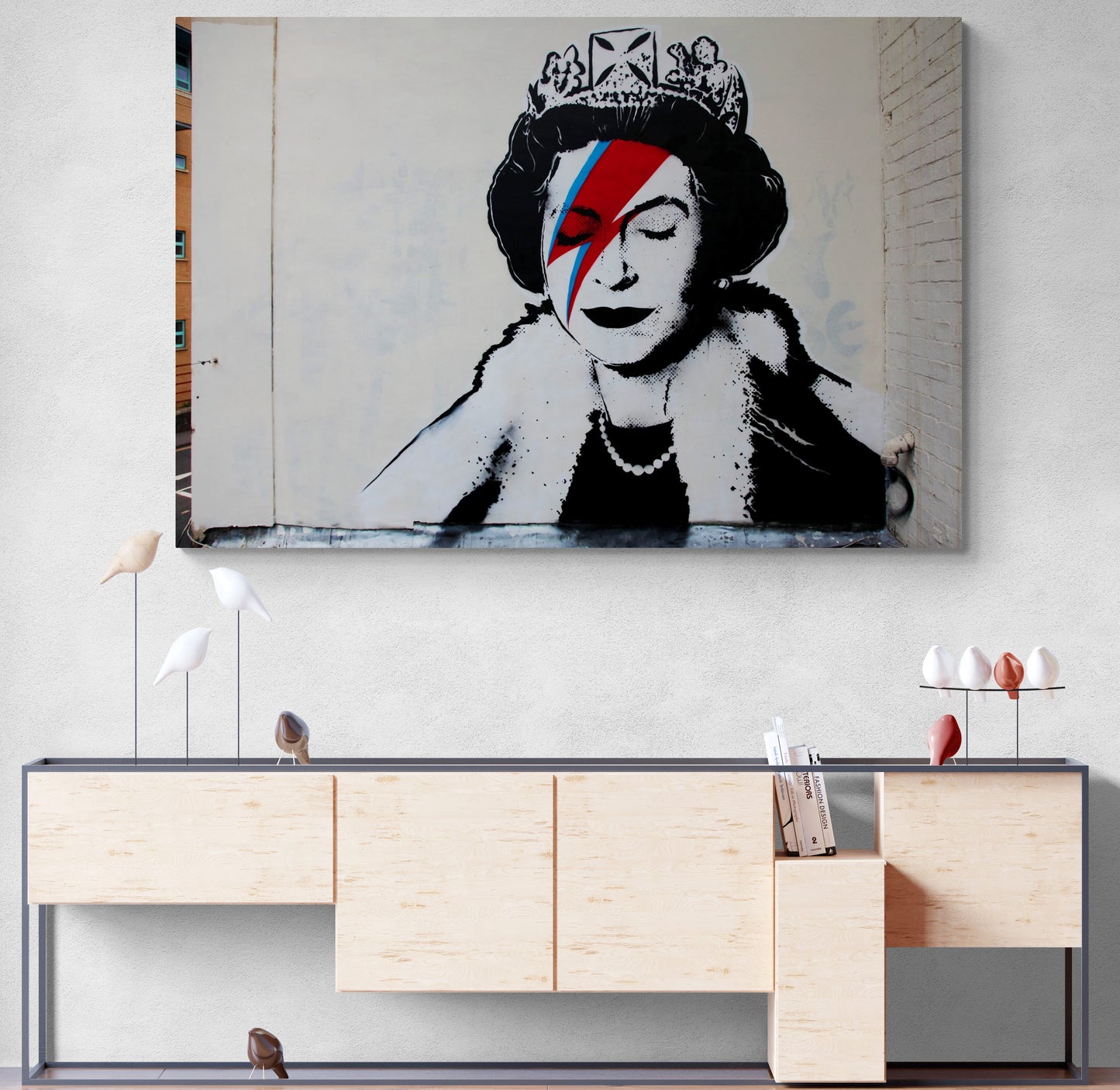 Banksy Queen Ziggy Stardust Art Canvas