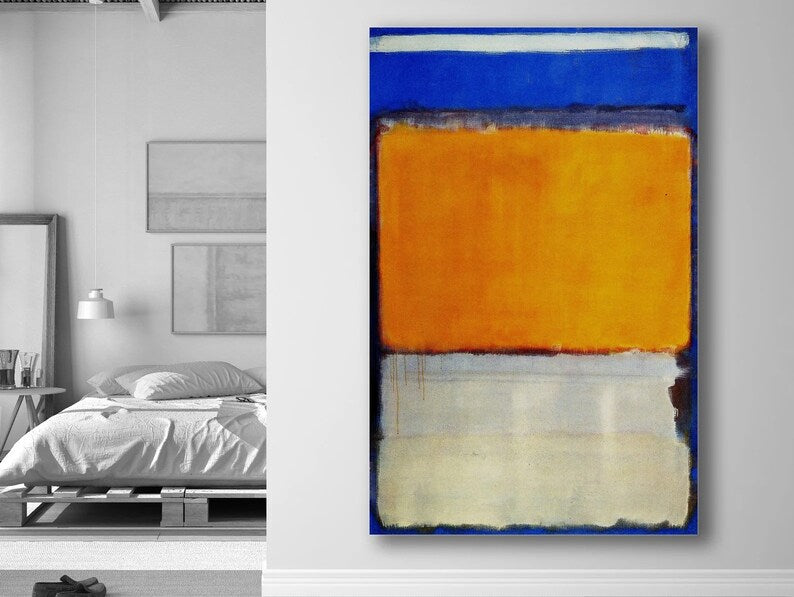 Mark Rothko Blue Orange Canvas Art