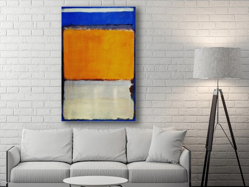 Mark Rothko Blue Orange Canvas Art