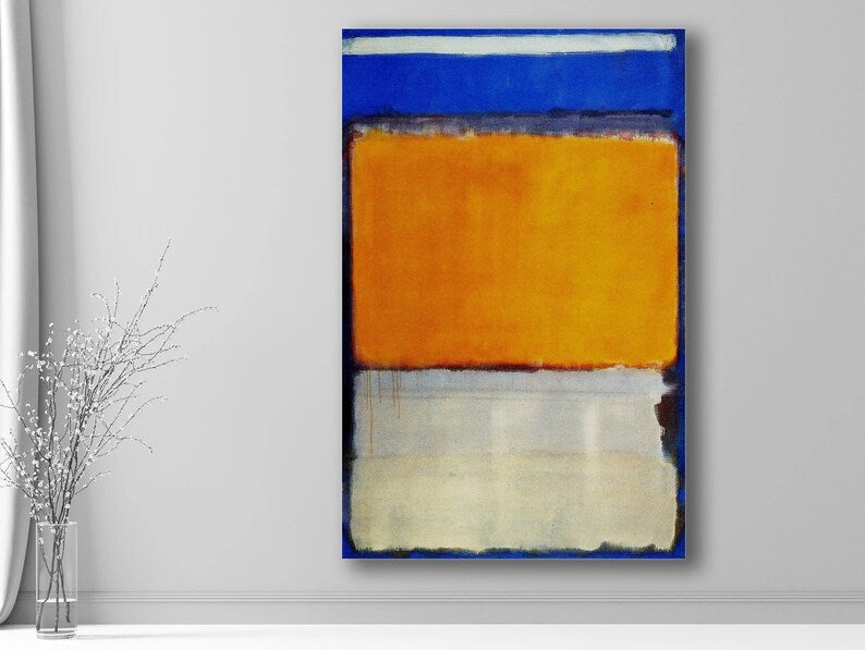 Mark Rothko Blue Orange Canvas Art