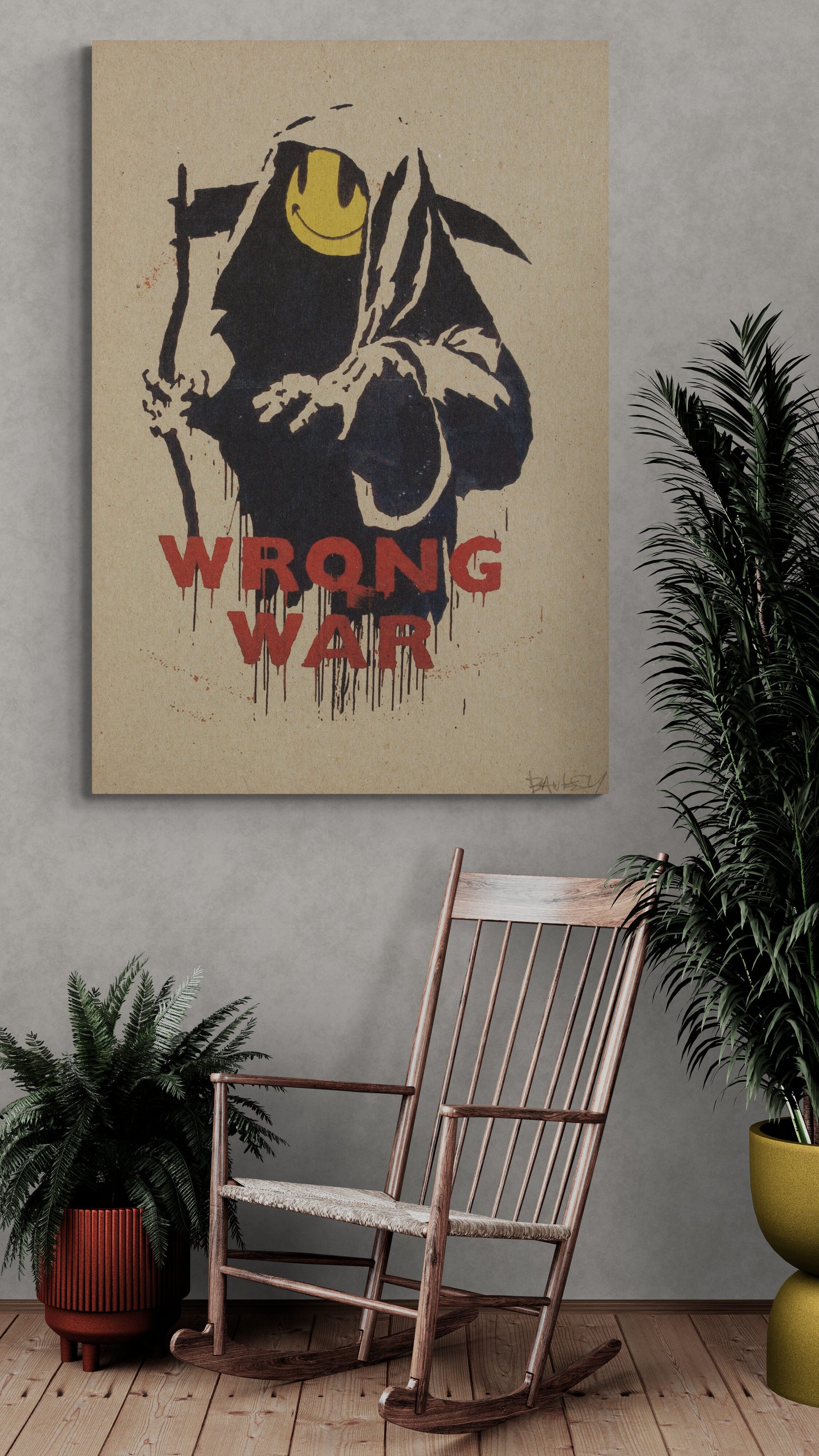 Banksy Wrong War Art Canvas