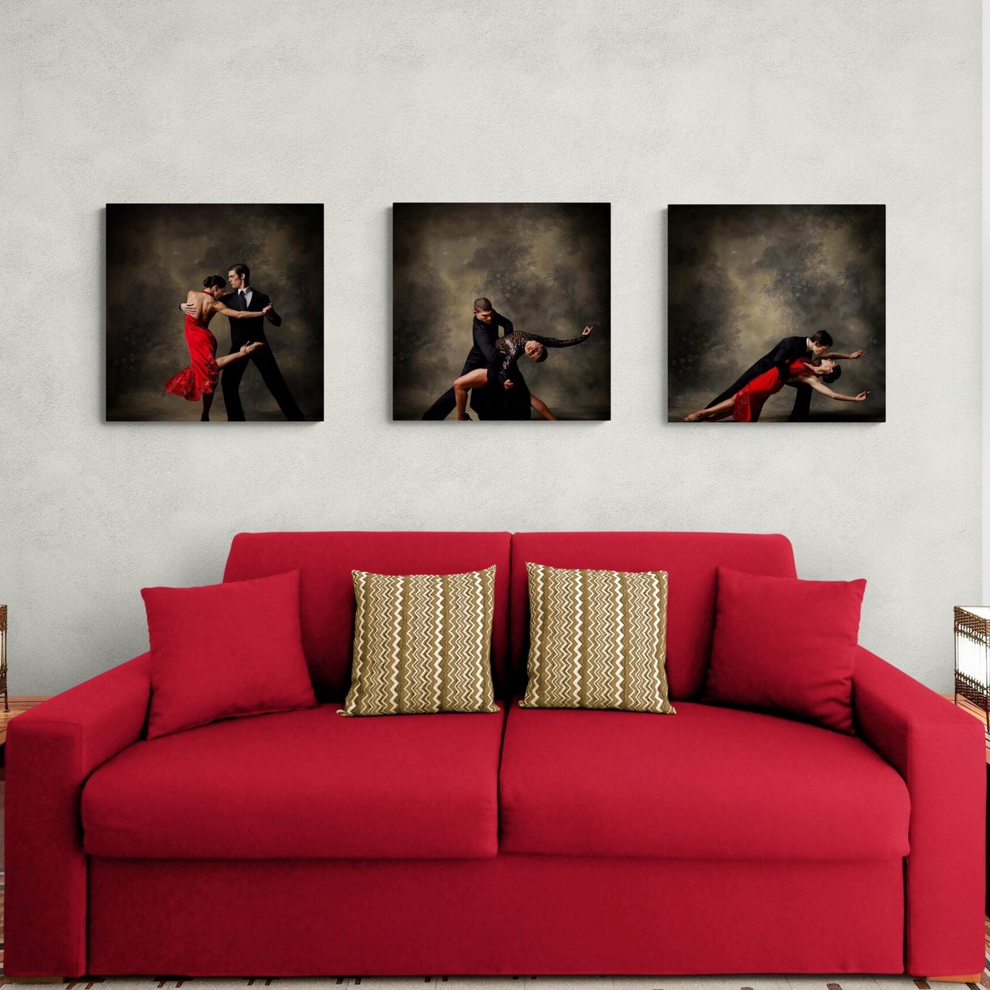 Tango Dancers Canvas Set of 3
