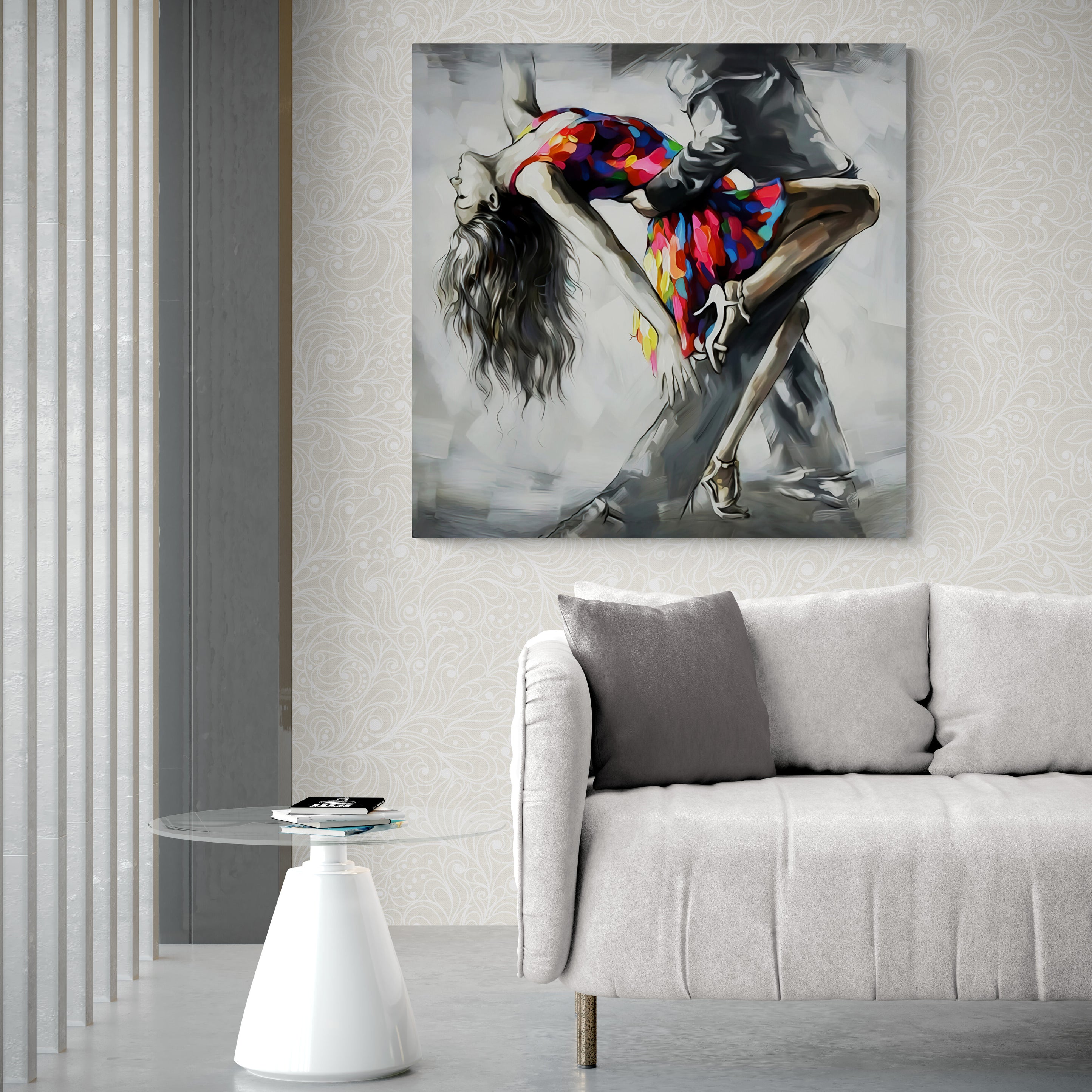 Tango Dancer Couple Modern Wall Decor – cosxart
