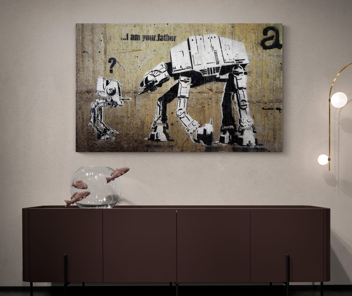 Banksy I am Your Father Art Canvas