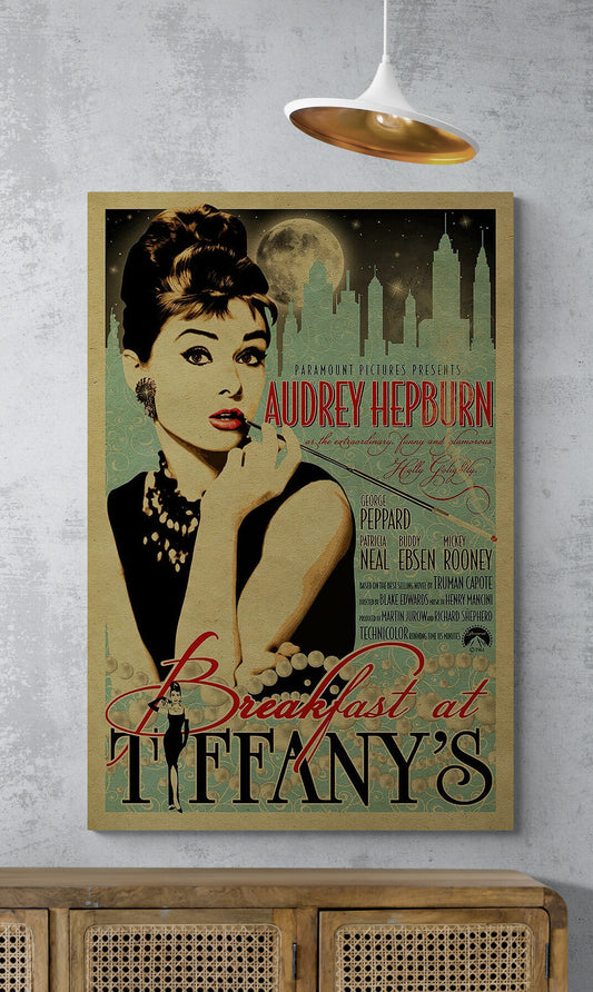 Audrey Hepburn Breakfast at Tiffany's Canvas Art