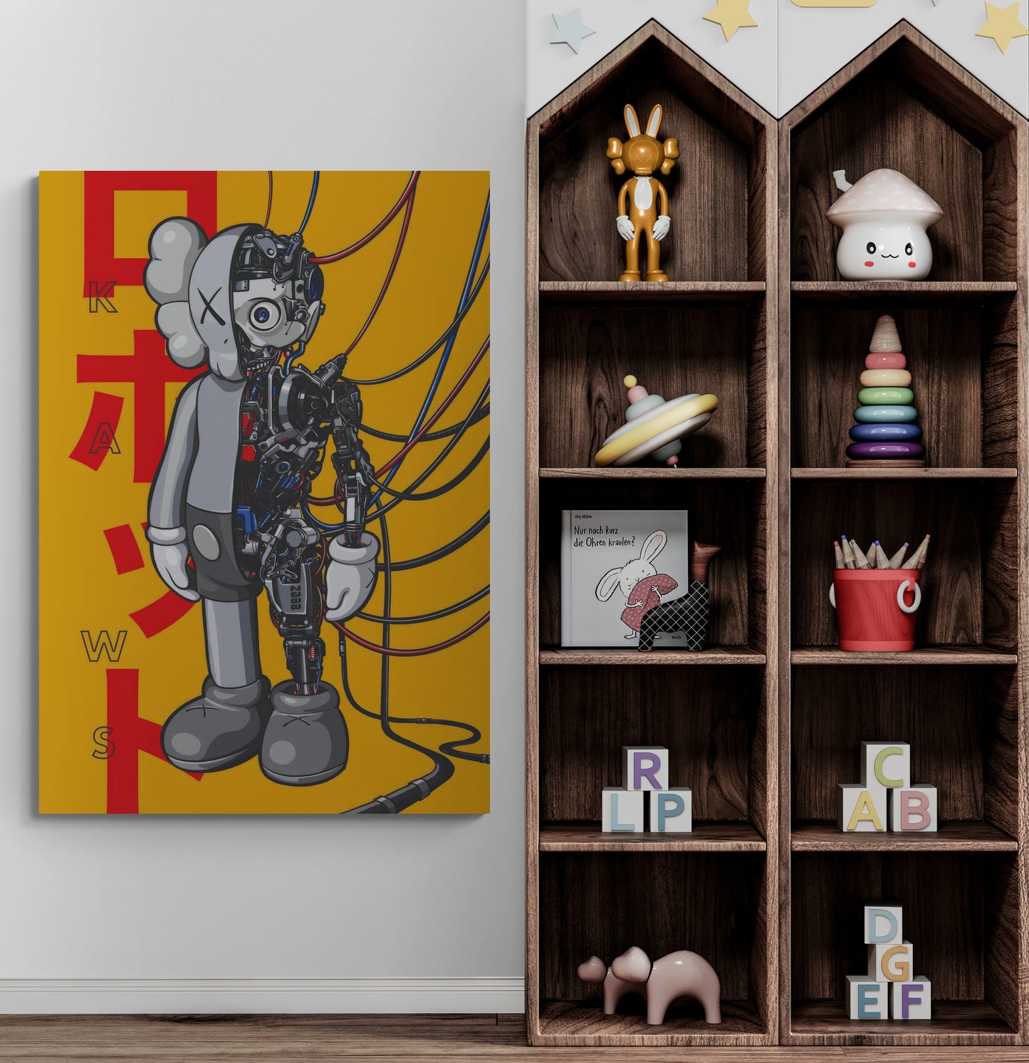 Kaws Hypebeast Robotics Wall Art Canvas