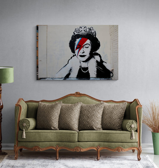 Banksy Queen Ziggy Stardust Art Canvas