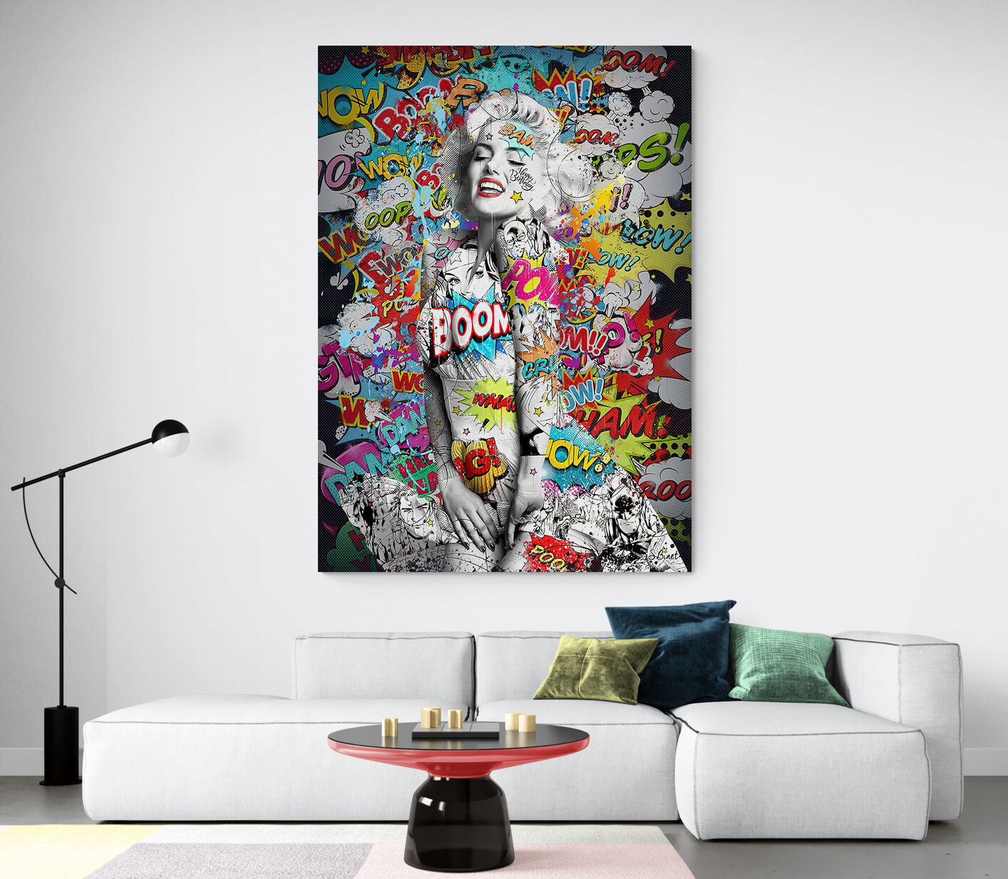 Marilyn Monroe Graffiti Canvas Art
