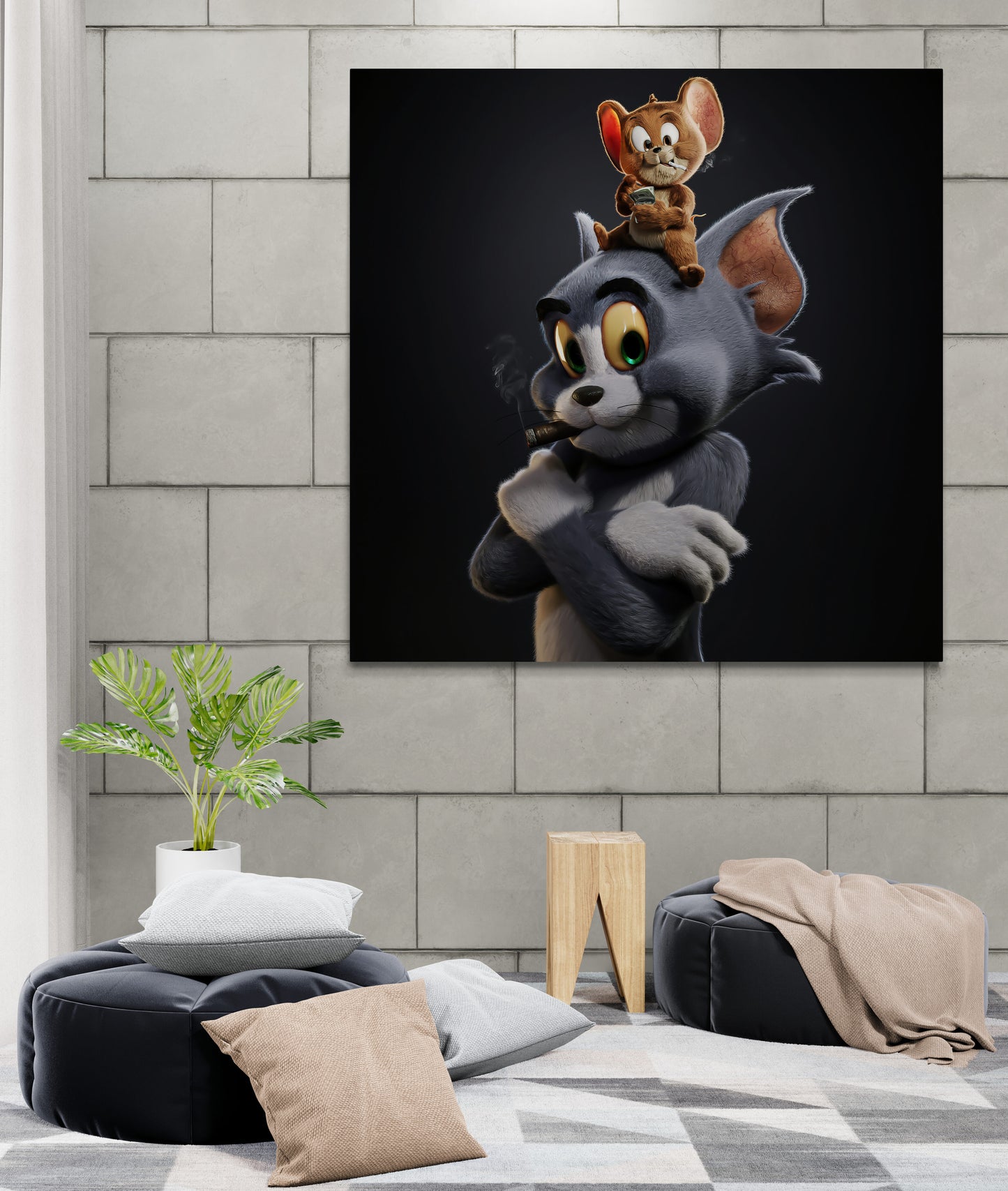 Tom and Jerry Wall Art Canvas – cosxart