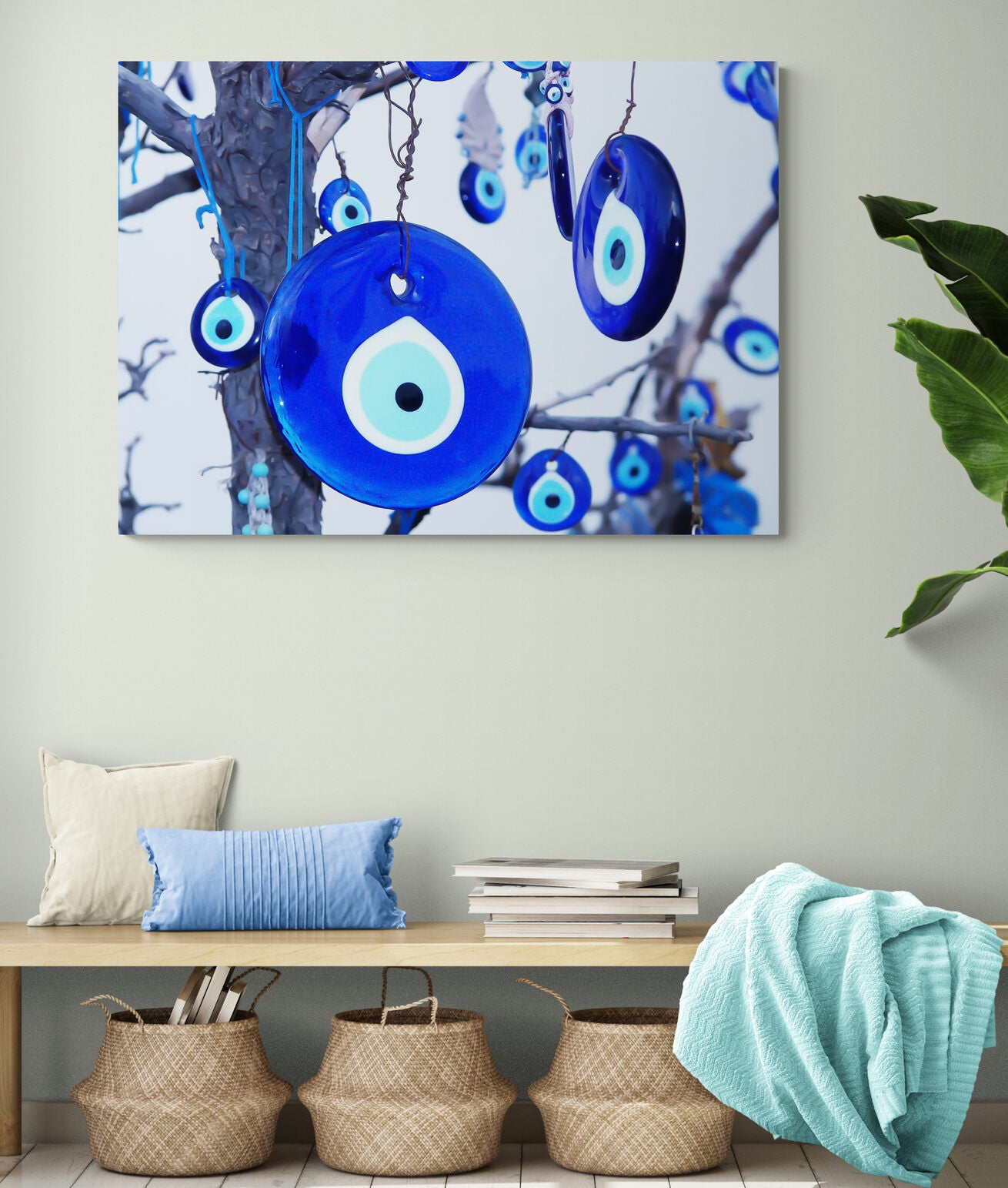 Evil Eye Wall Art Canvas