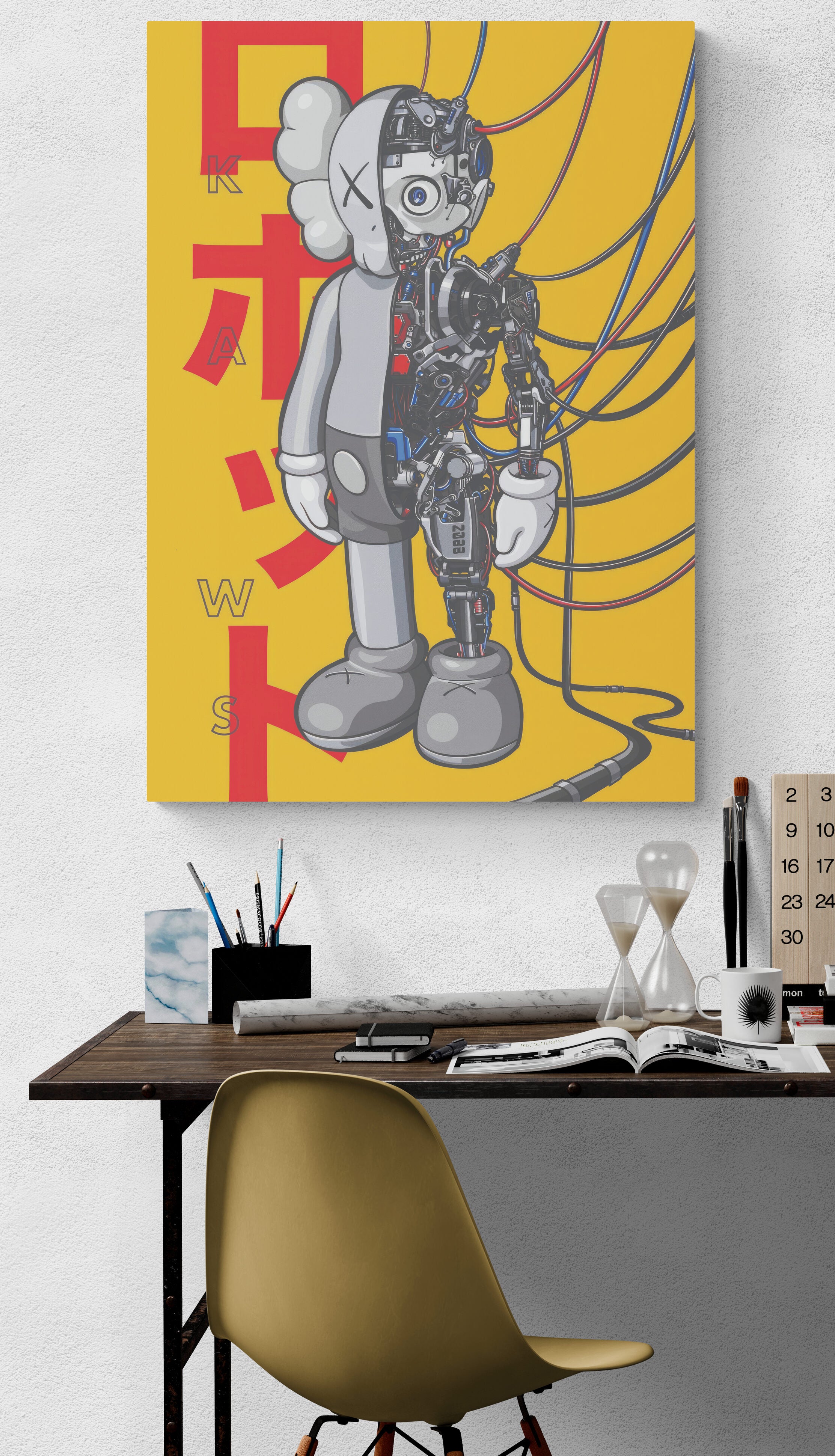 Kaws Hypebeast Robotics Wall Art Canvas