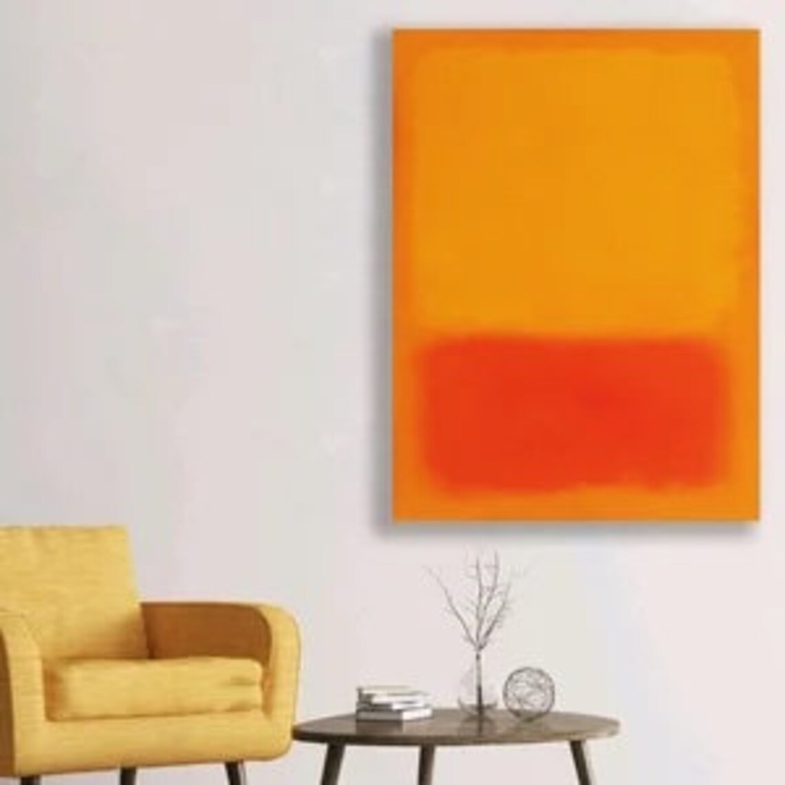 Mark Rothko Orange Canvas Art