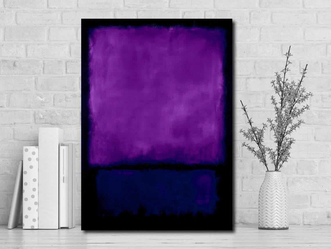 Mark Rothko Purple and Black Canvas Art