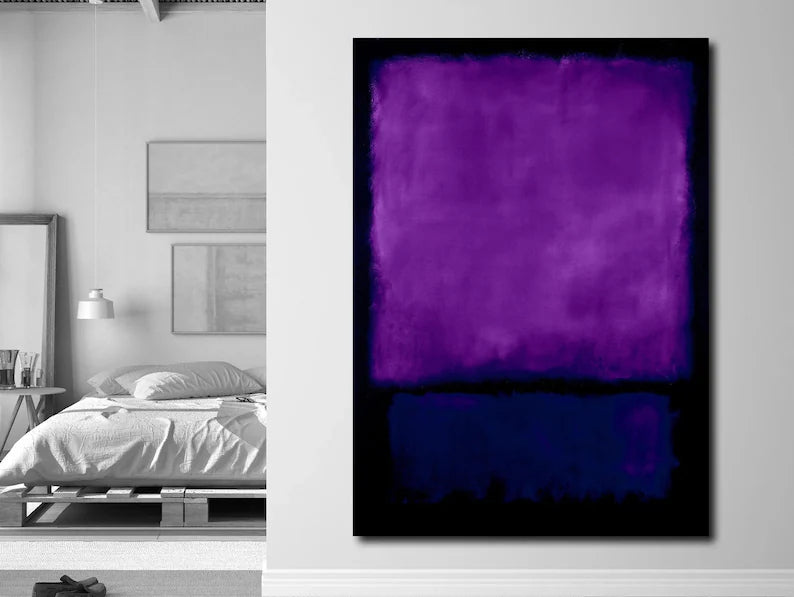 Mark Rothko Purple and Black Canvas Art