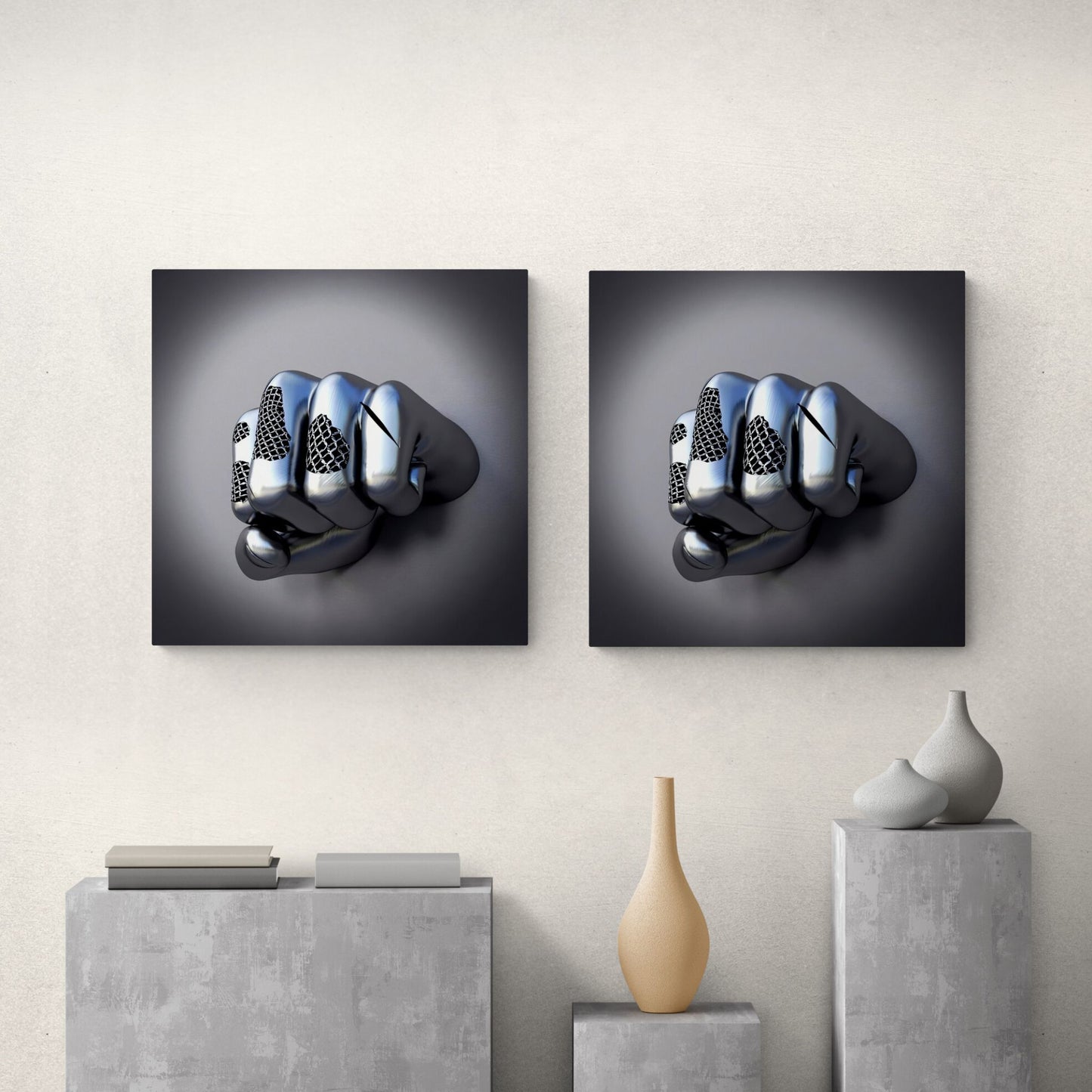 Fist Chain Design Wall Art