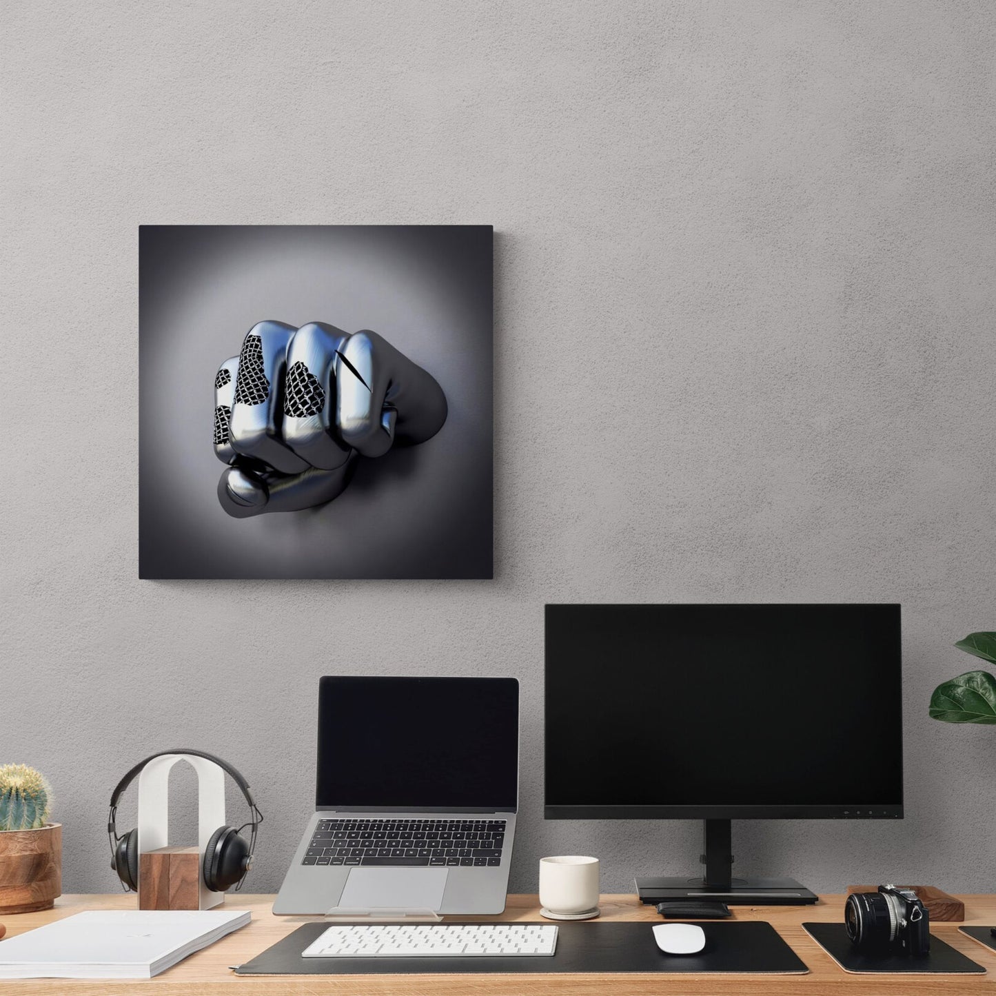 Fist Chain Design Wall Art