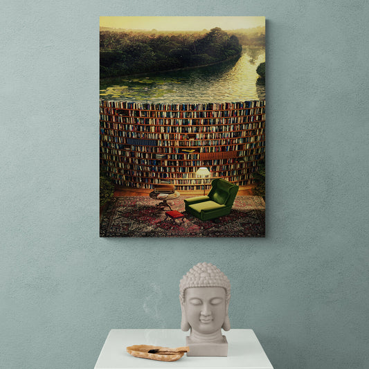 Library Canvas Wall Art